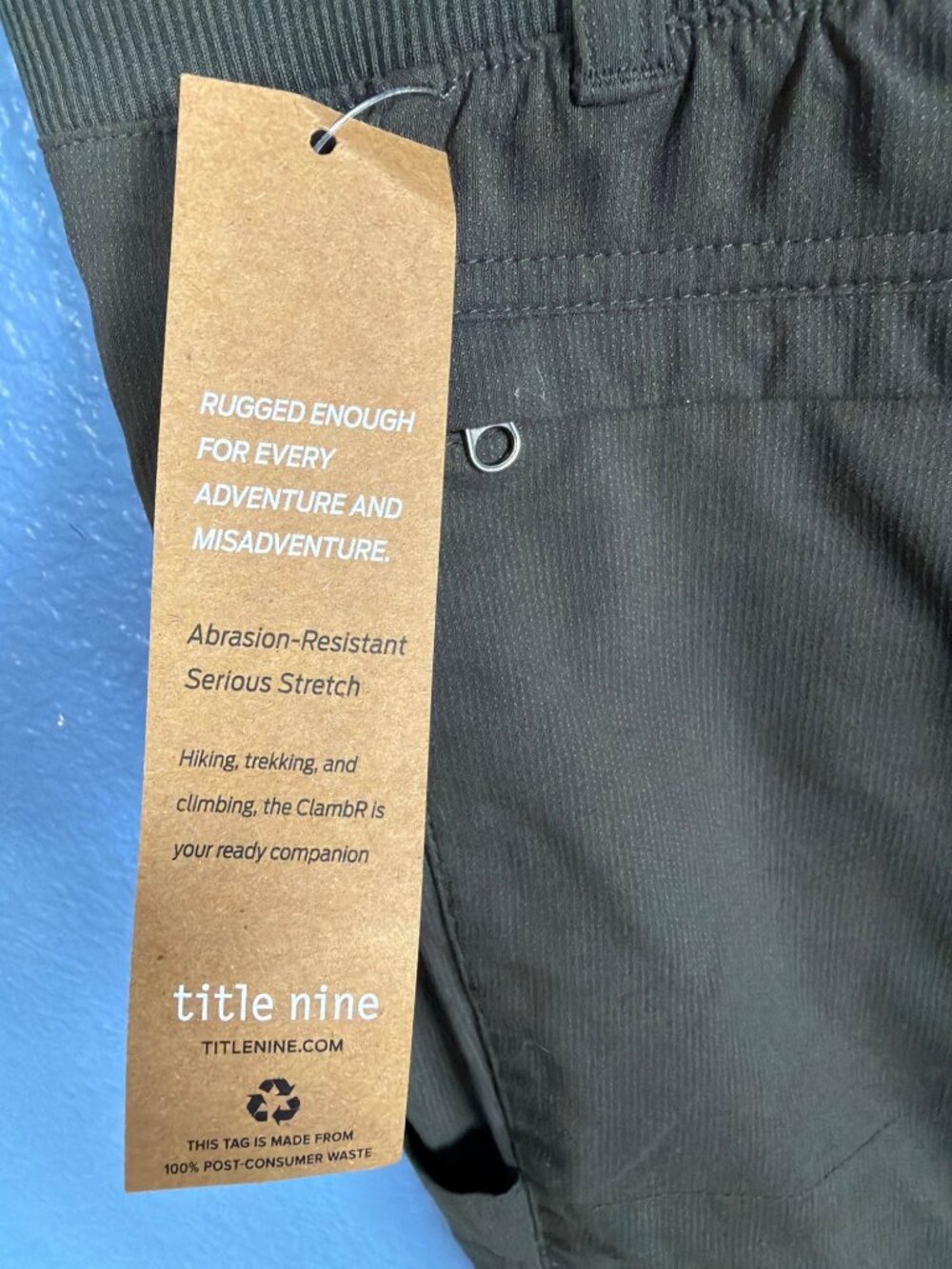 NWT Title Nine Women Gray Clamber Capri Hiking Nylon Pants 12 MSRP$109 - Picture 7 of 16